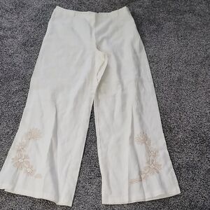 Un Deux Trois White Linen Garment